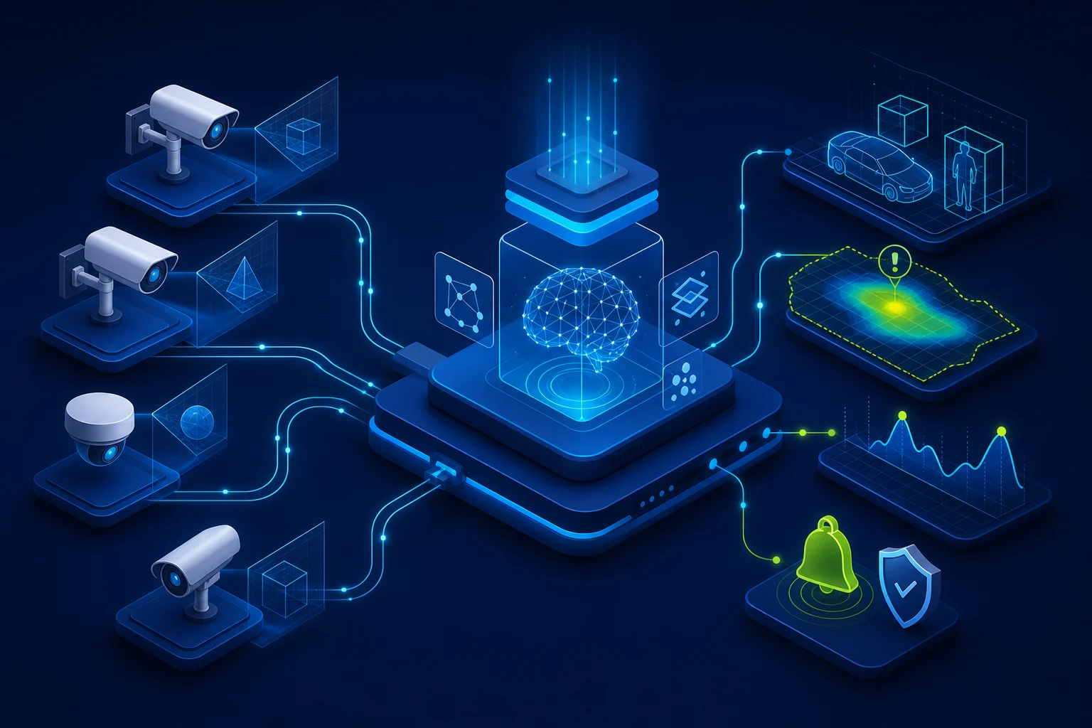 Real-Time Vision Intelligence Platform conceptual illustration