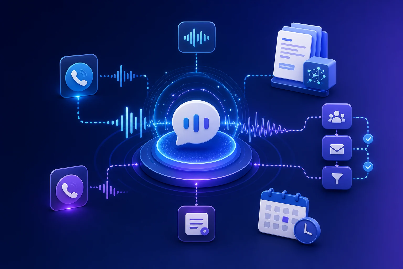 Conversational AI Operations Platform conceptual illustration